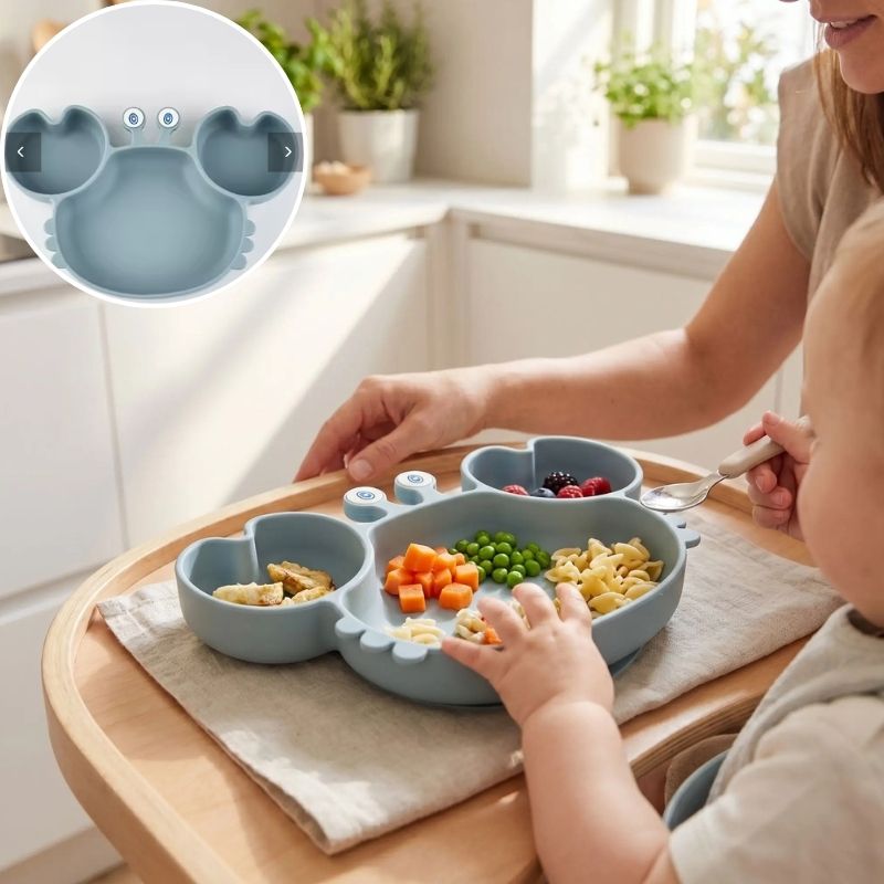 Assiette Bebe Craby bleu