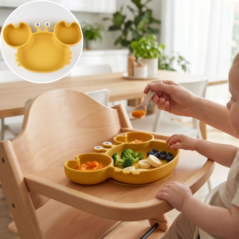 Assiette Bebe Craby jaune