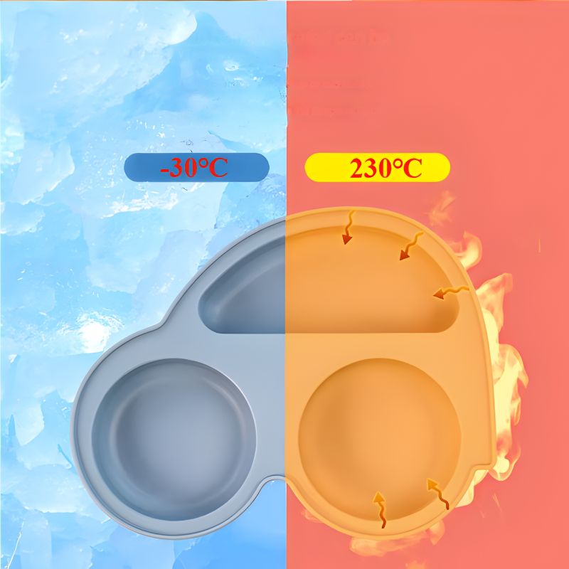 Assiette bébé ventouse chaud froid