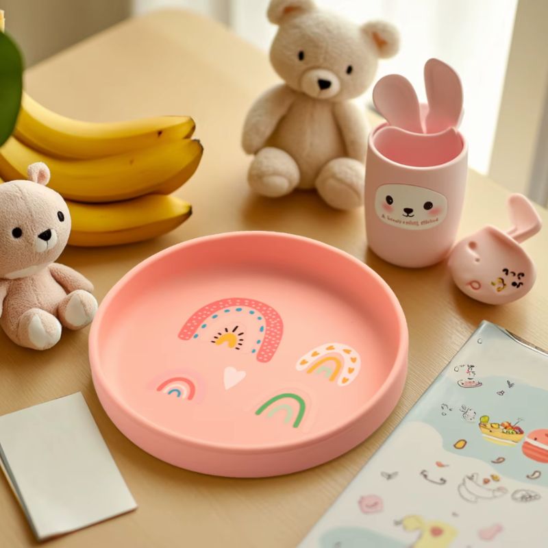 Assiette bebe | Antidérapante Incassable SpheriPlate™