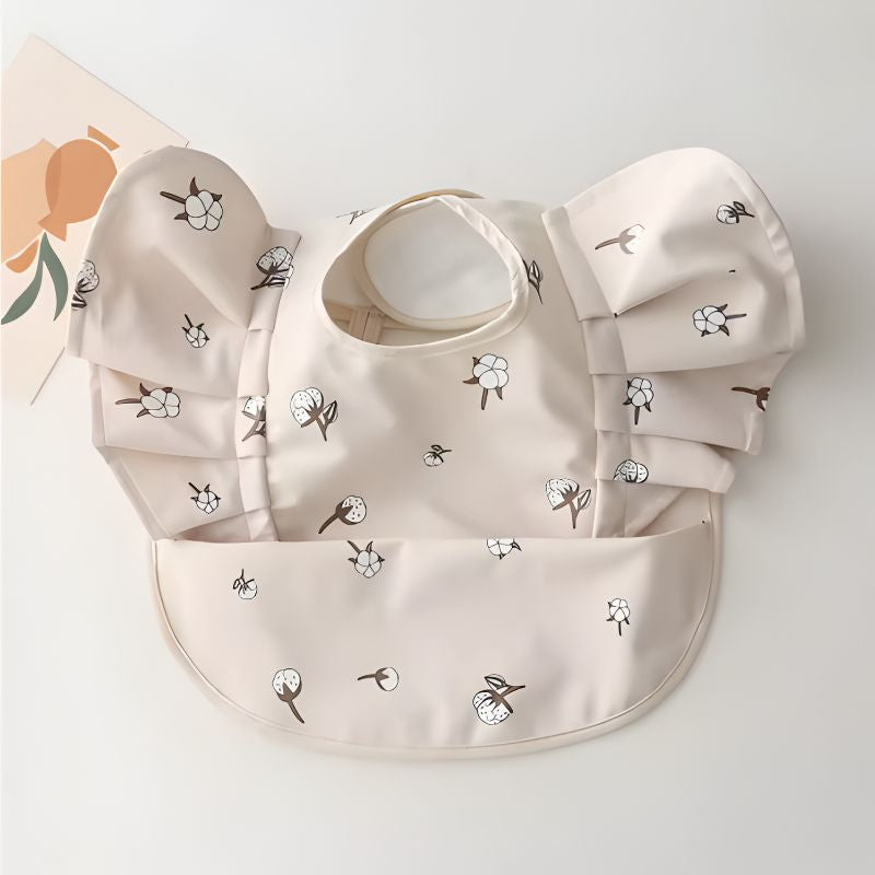 Bavoir-Bebe-Fille-fleur-de-coton
