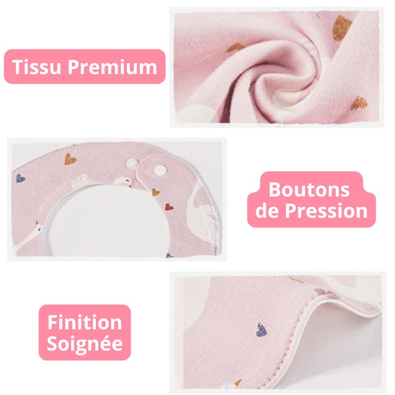 Bavoir-Bébé-tissu-premium