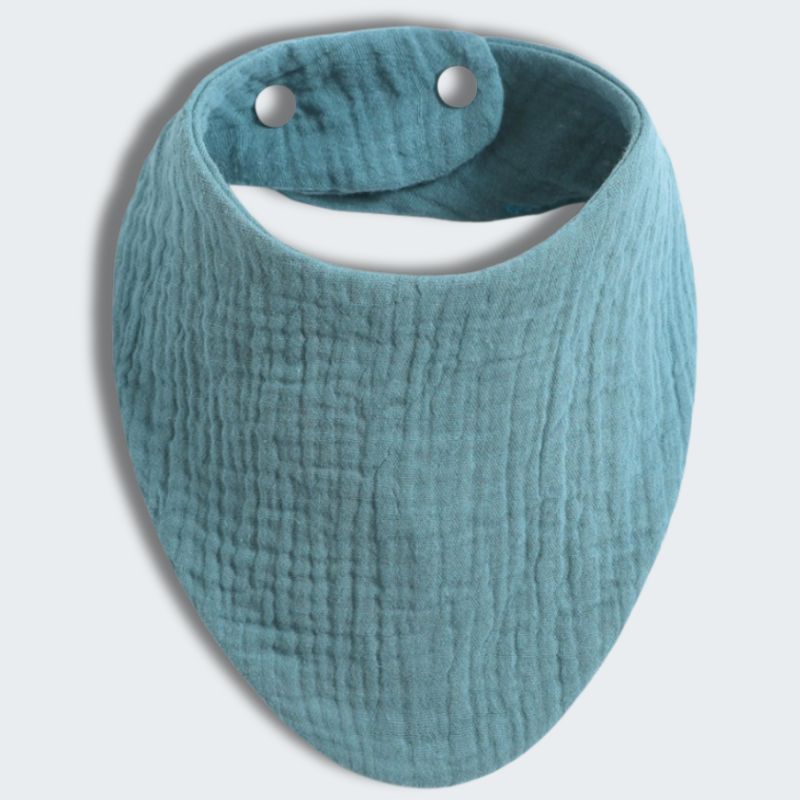Bavoirs-bandana-bleu-vert
