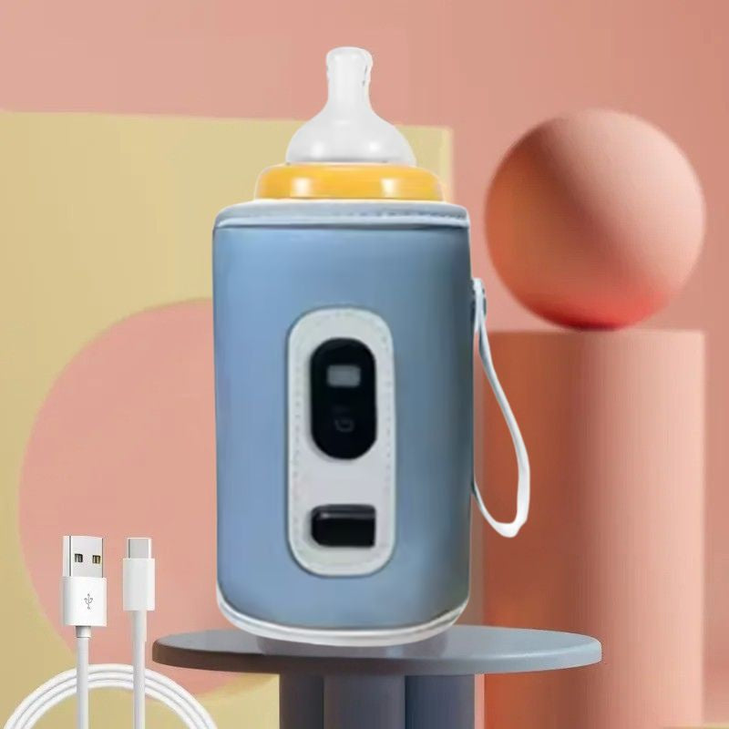 Chauffe-Biberon-Portable-Uni-bleu