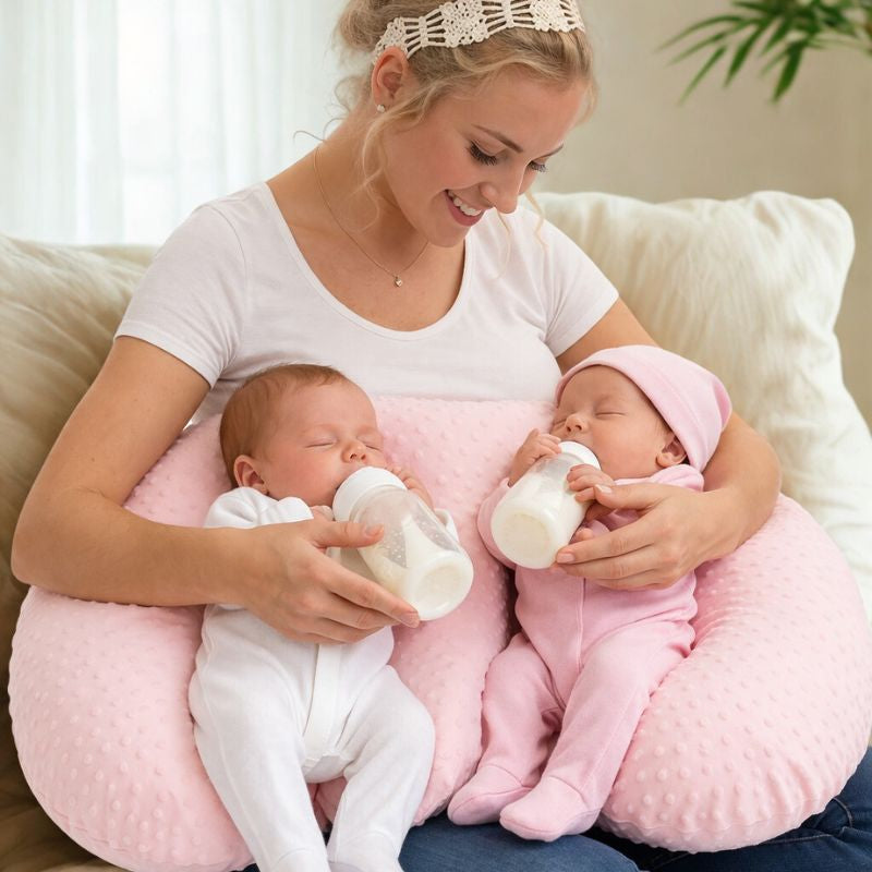 coussin allaitement twiny avec maman joyeuse