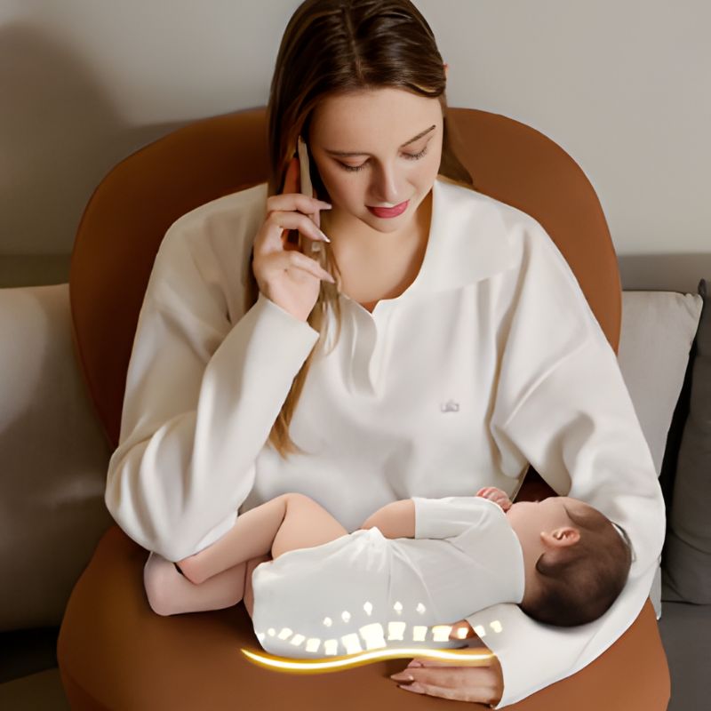 Coussin d allaitement doucilia maman téléphone
