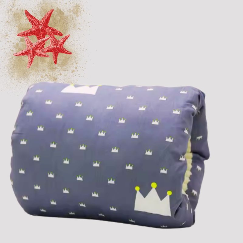 Coussin d'allaitement gris couronne