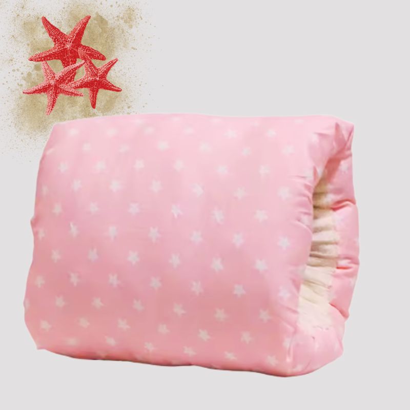 Coussin d'allaitement rose étoile