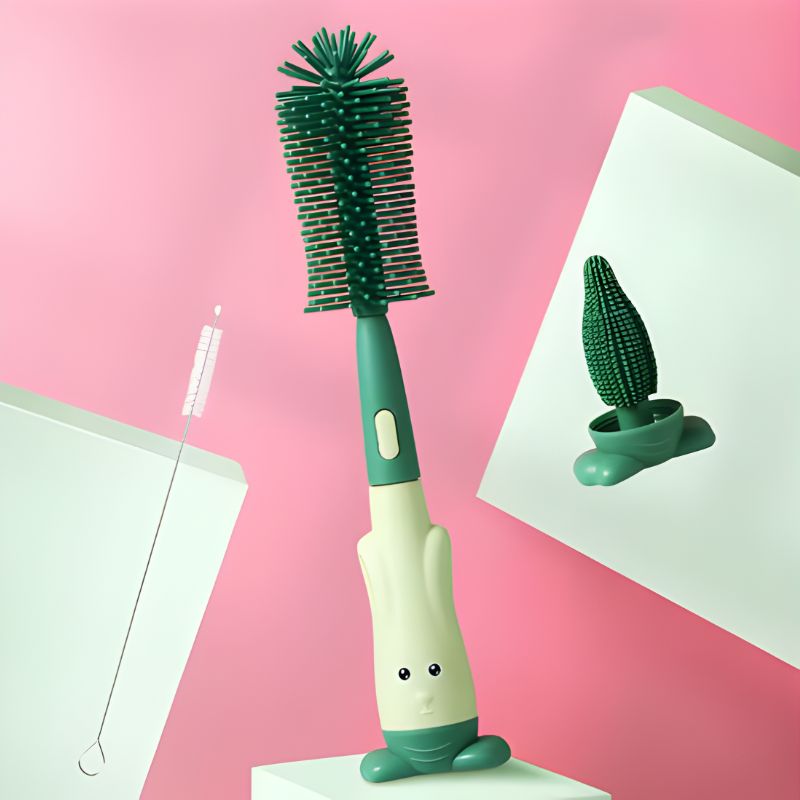 Goupillon-biberon-3-en-1-vert