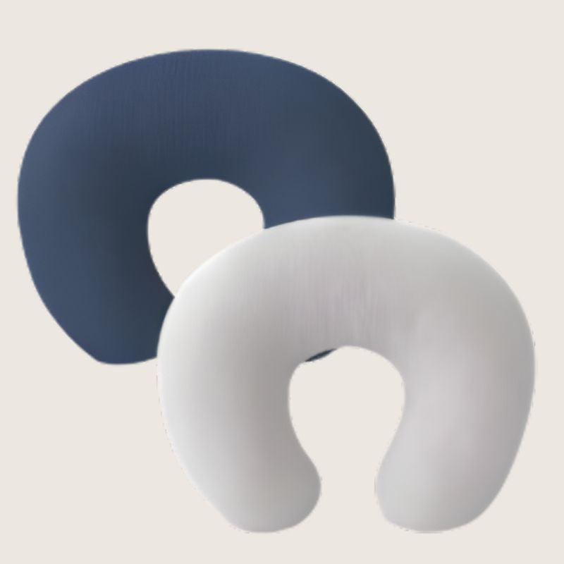 housse coussin allaitement variante bleue