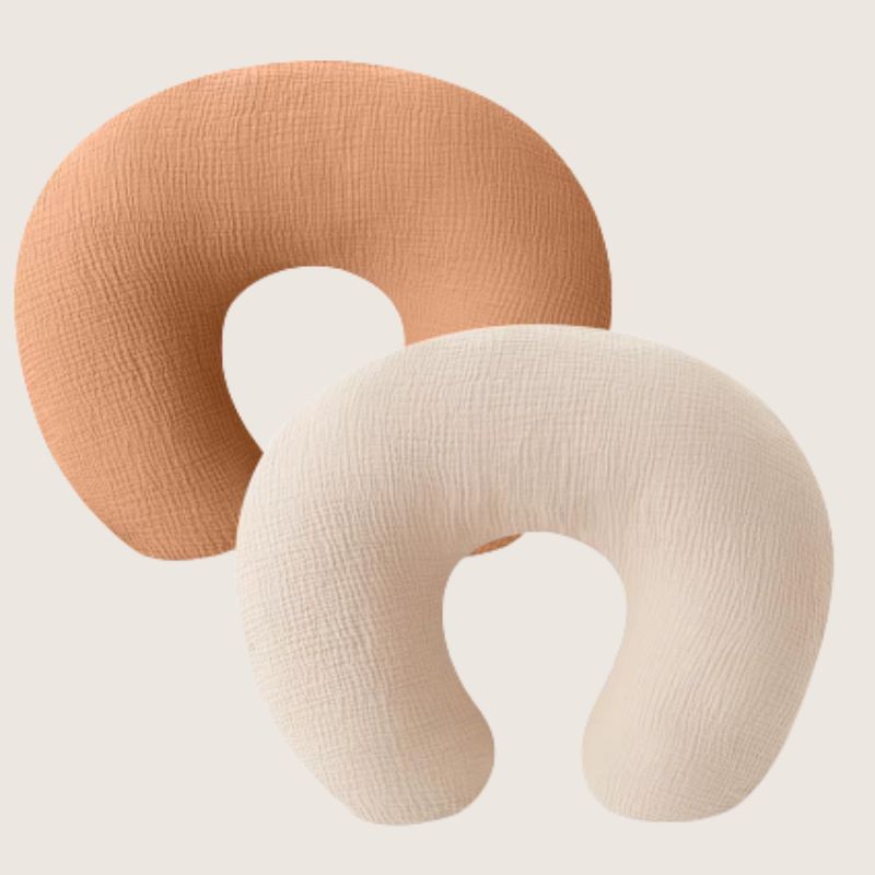 housse coussin allaitement brun