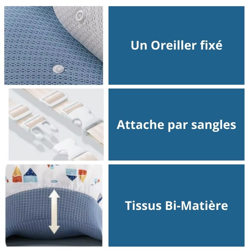 Oreiller d'allaitement cocoonya oreiller fixé