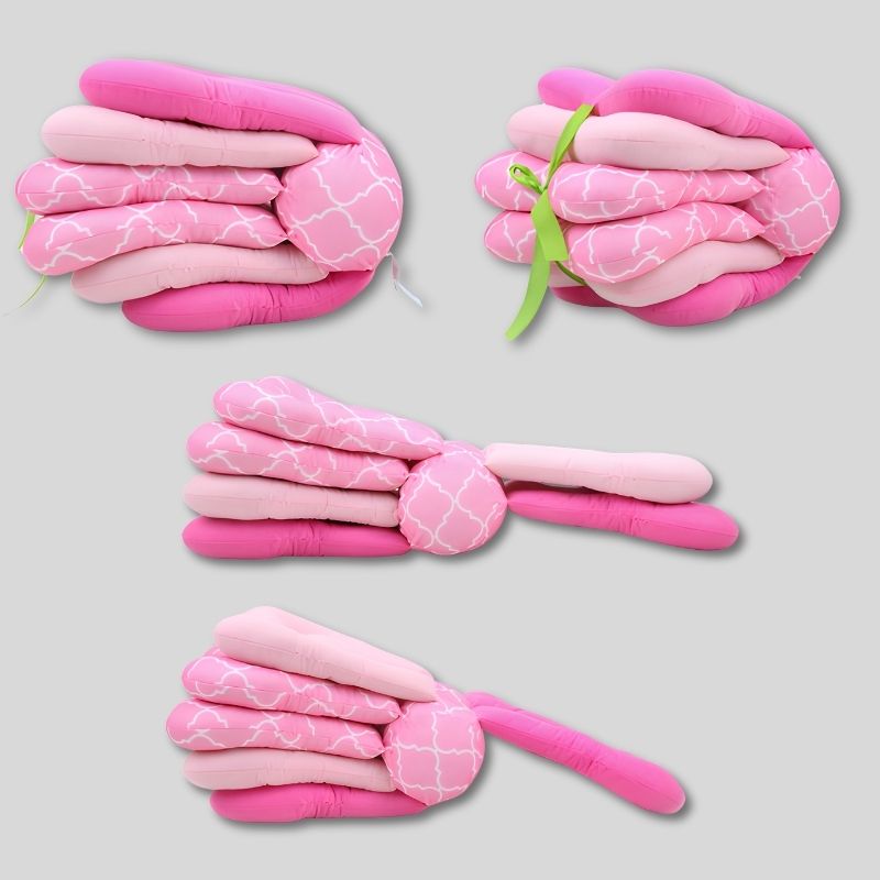 oreiller d'allaitement feuillora variante rose