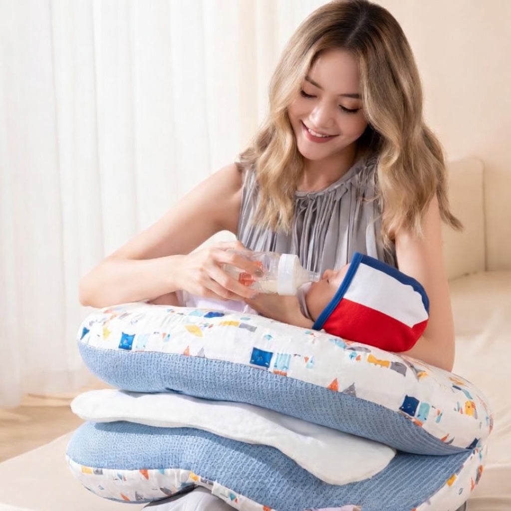 oreiller d'allaitement cocoonya image texte