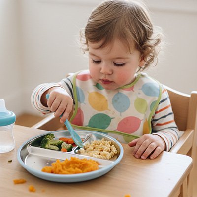 Assiette bébé ventouse coloré
