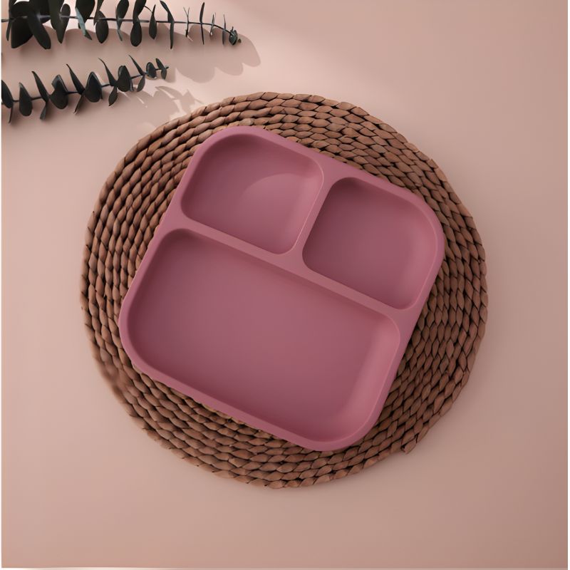 assiette bébé ventouse variante grenadine