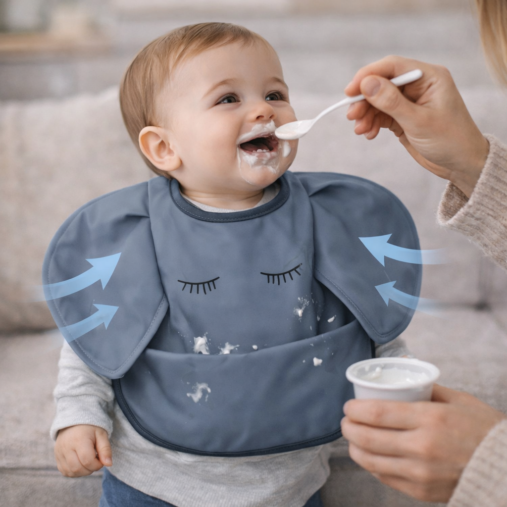 Bavoir Bebe Fille | Angeline™︎ Couleurs Unies