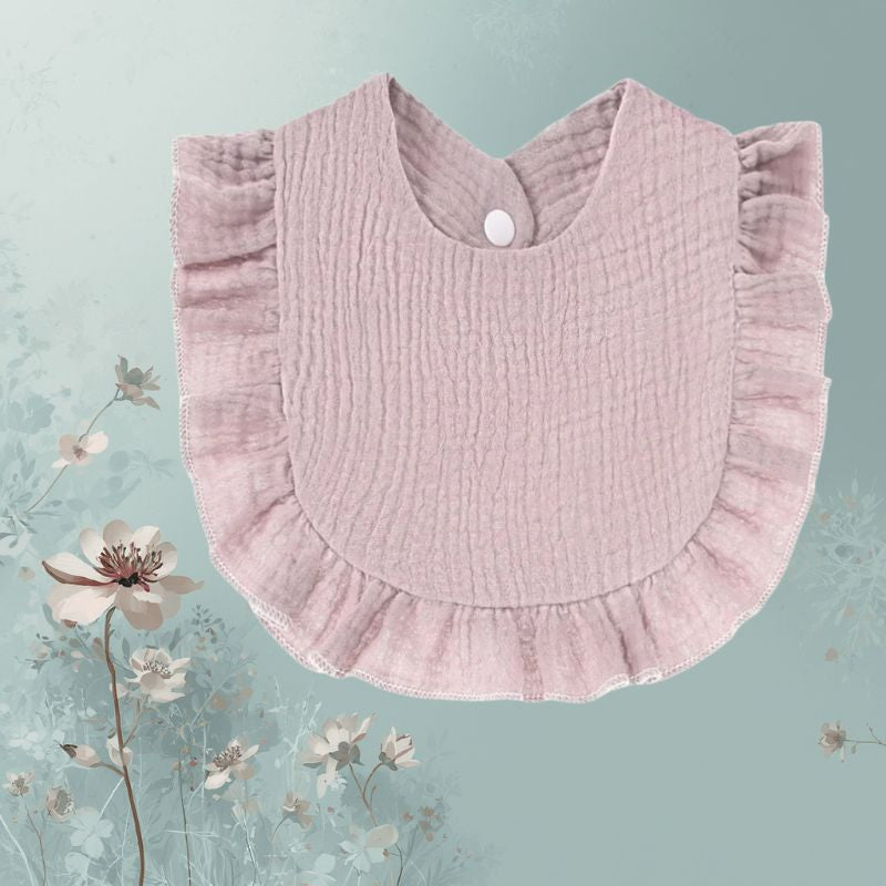 bavoir-bebe-serviette-variante-rose-dragée