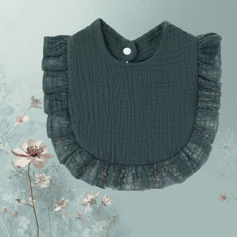 bavoir-bebe-serviette-variante-vert-sapin