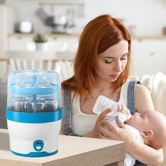 sterilisation-biberon-double-niveau-bebe-dort