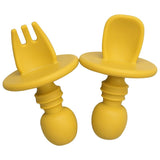 couverts-bebe-silicone-jaune